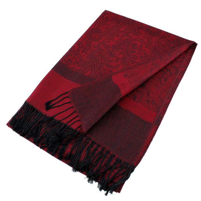 018_09- One Piece Paisley Print Pashmina Shawl Scarf