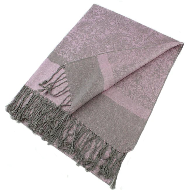 018_60 One Piece Paisley Print Pashmina Shawl Scarf