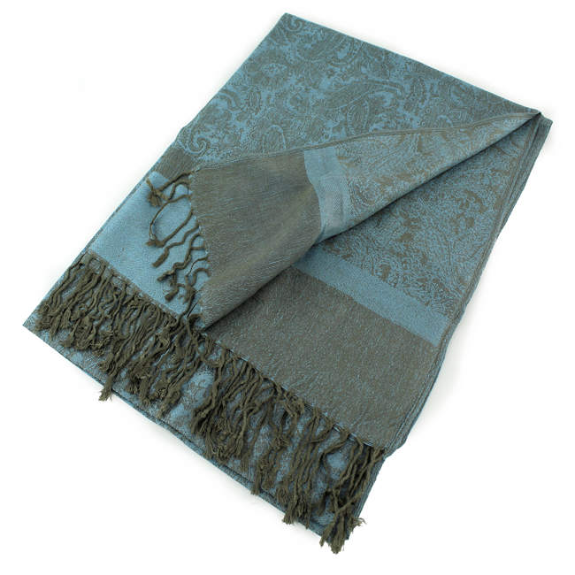 018_70 One Piece Paisley Print Pashmina Shawl Scarf
