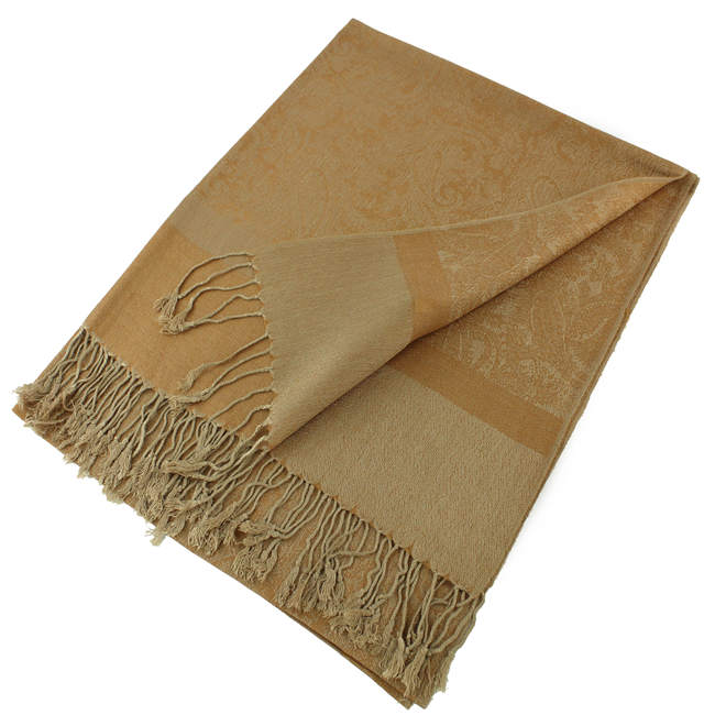 018_89 One Piece Paisley Print Pashmina Shawl Scarf