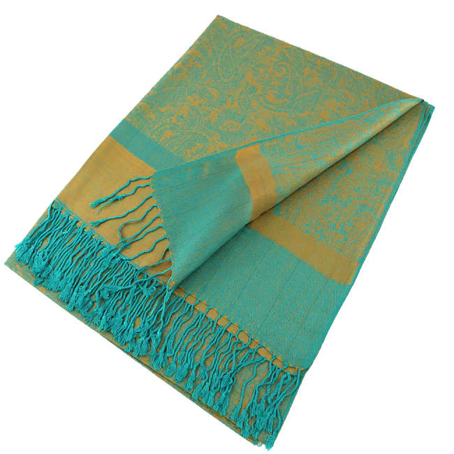 018_95 One Piece Paisley Print Pashmina Shawl Scarf