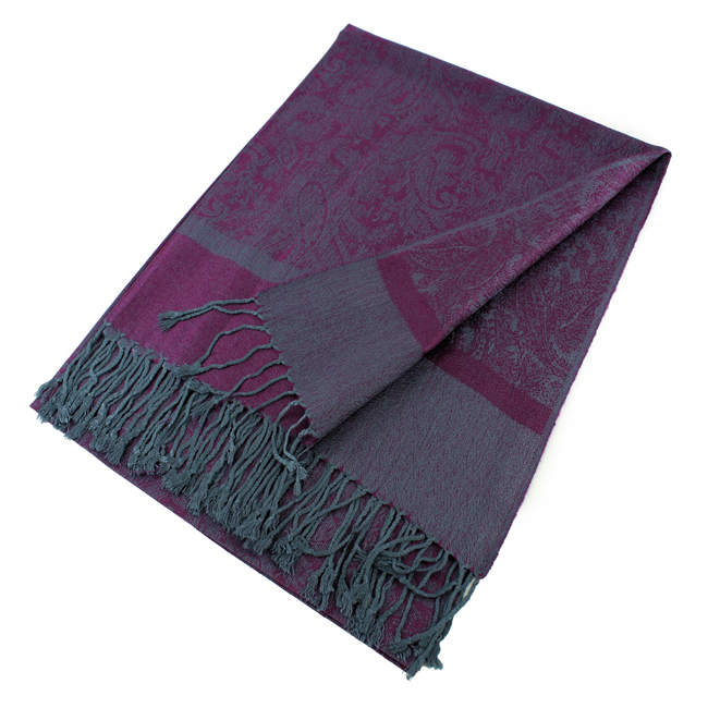 018_107 One Piece Paisley Print Pashmina Shawl Scarf