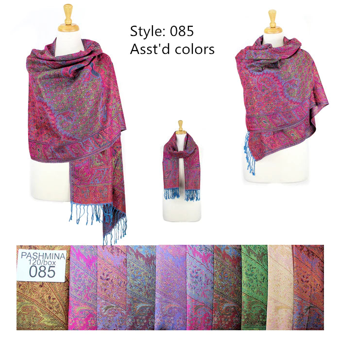 DB085 - One Dozen Pashmina Shawl Scarf