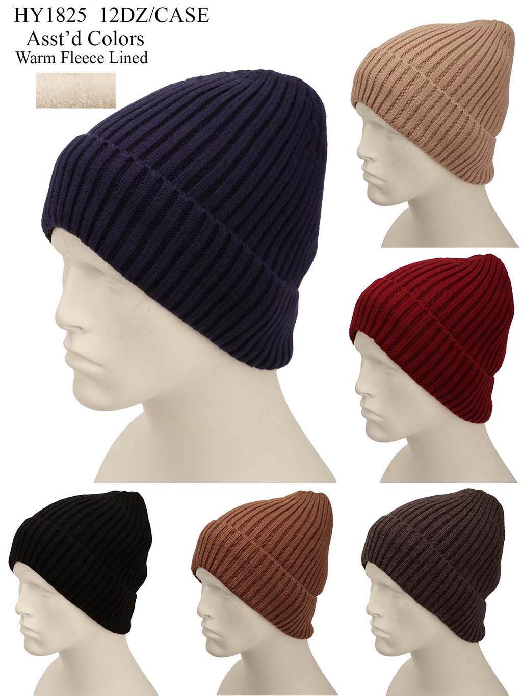HY1825 - One Dozen Unisex Hats