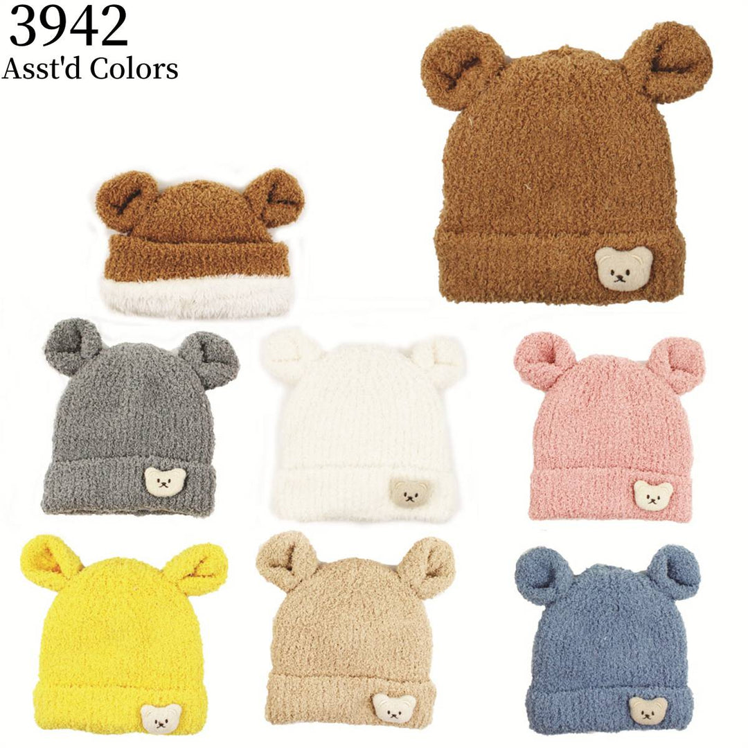 3942 - One Dozen Kids Soft Warm Beanie Hat