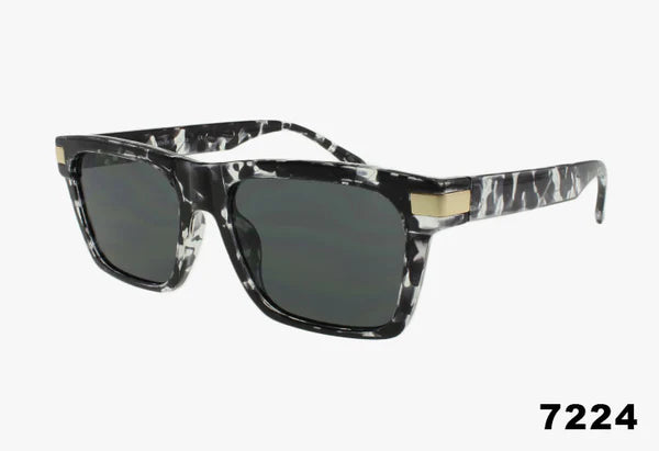7224 - Wholesale Fashion Rectangle Frame Sunglasses
