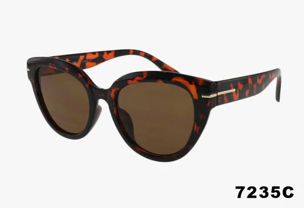 7235C - Wholesale Fashion Cat Eye Frame Sunglasses