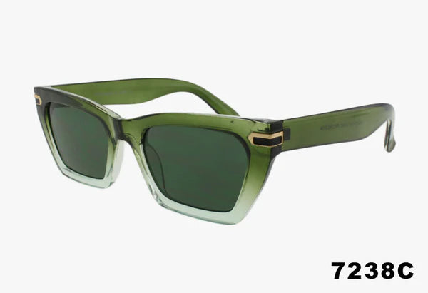 7238C - Wholesale Classic Medium Rectangular Shaped Sunglasses