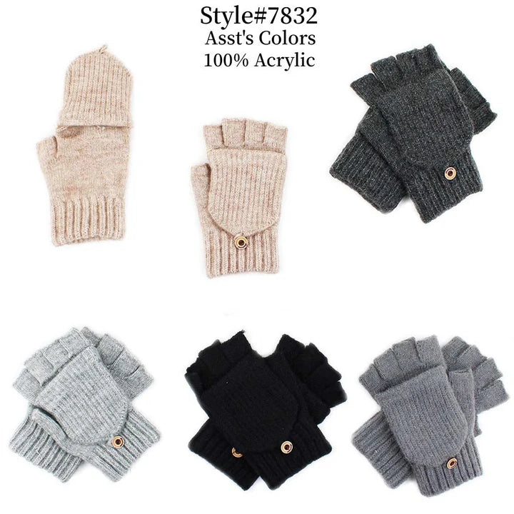 7832 - One Dozen Kids Flip Cover Gloves