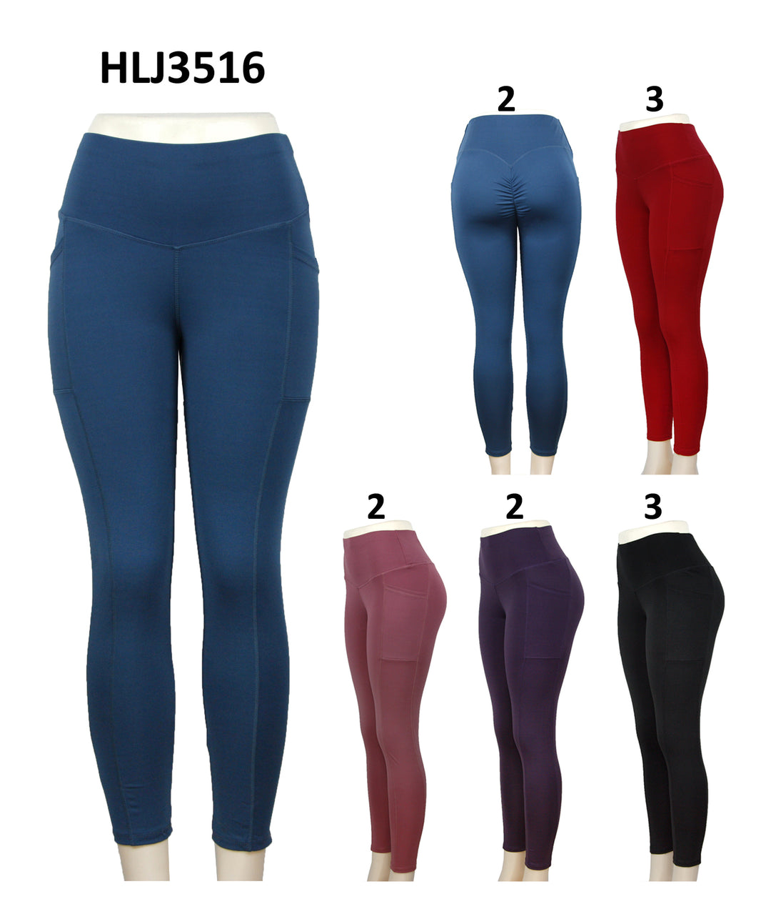 HlJ3516 - One Dozen Active Wear Legging