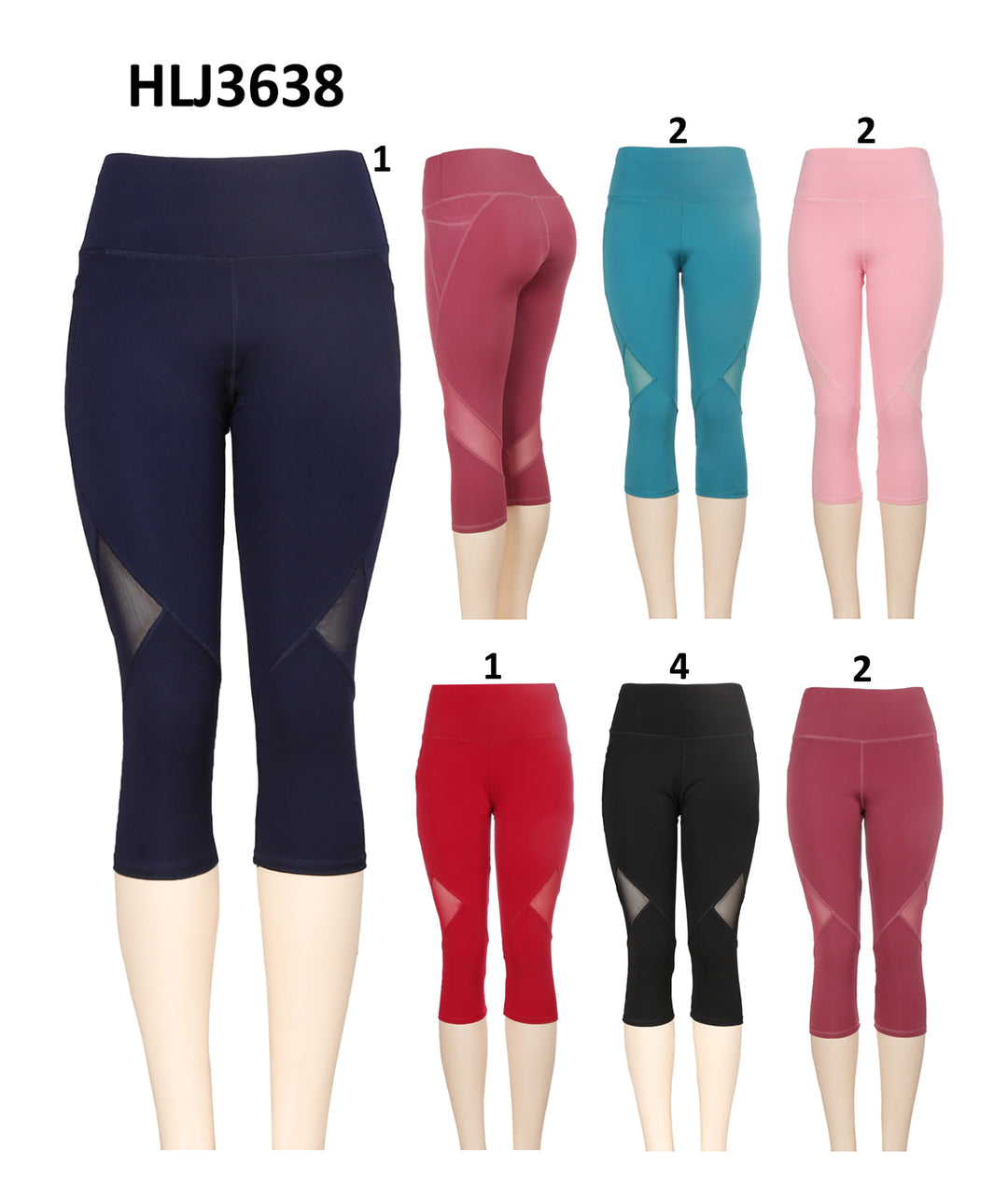 HLJ3638 - One Dozen Active Wear Shorts