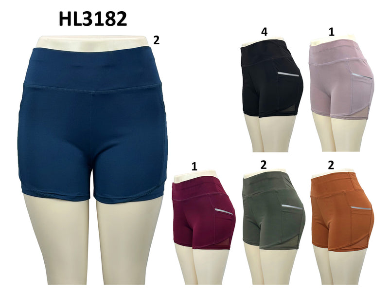 hl3182- One Dozen Active Wear Leggings Short
