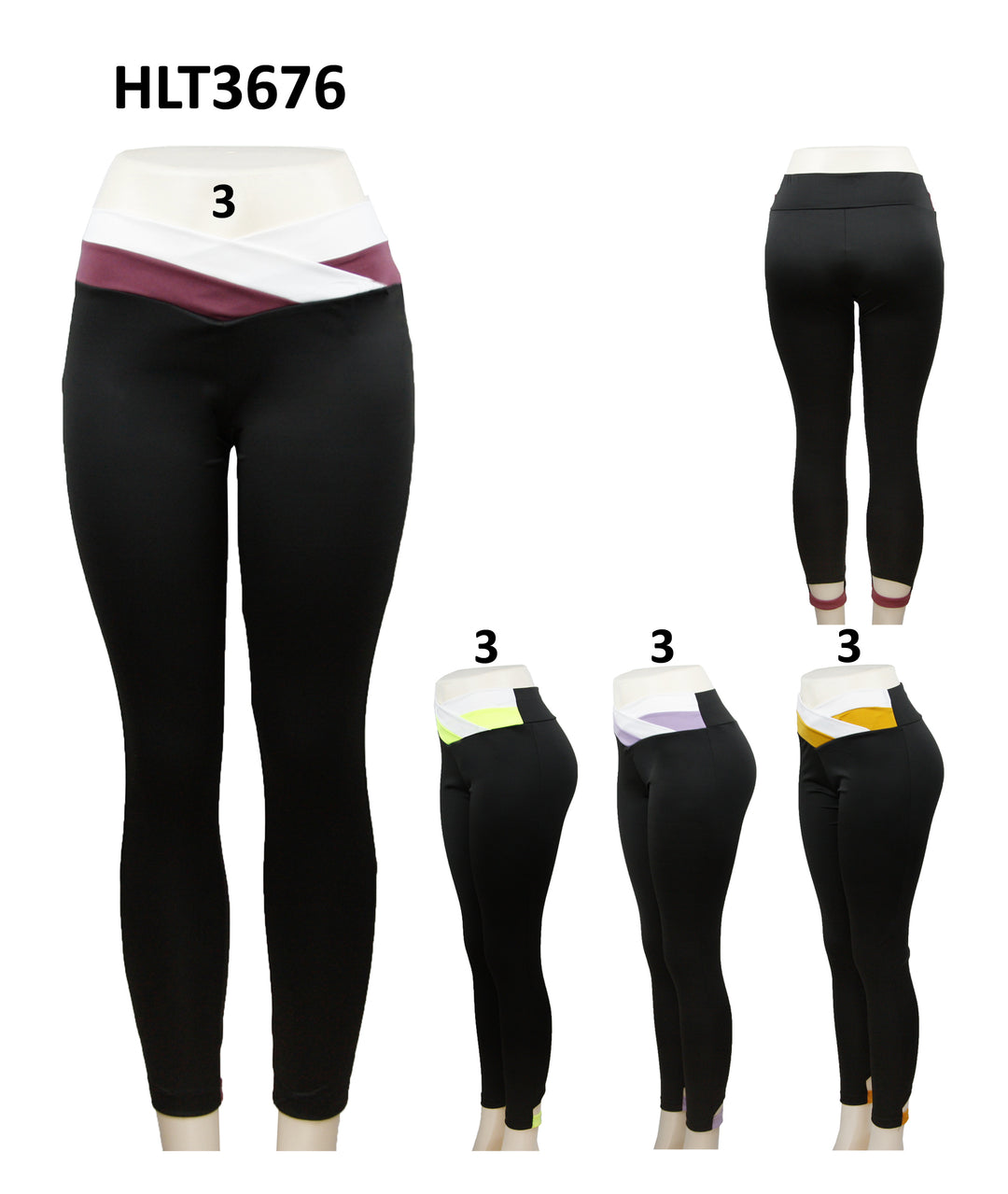 HLT3676 - One Dozen Active Wear Legging