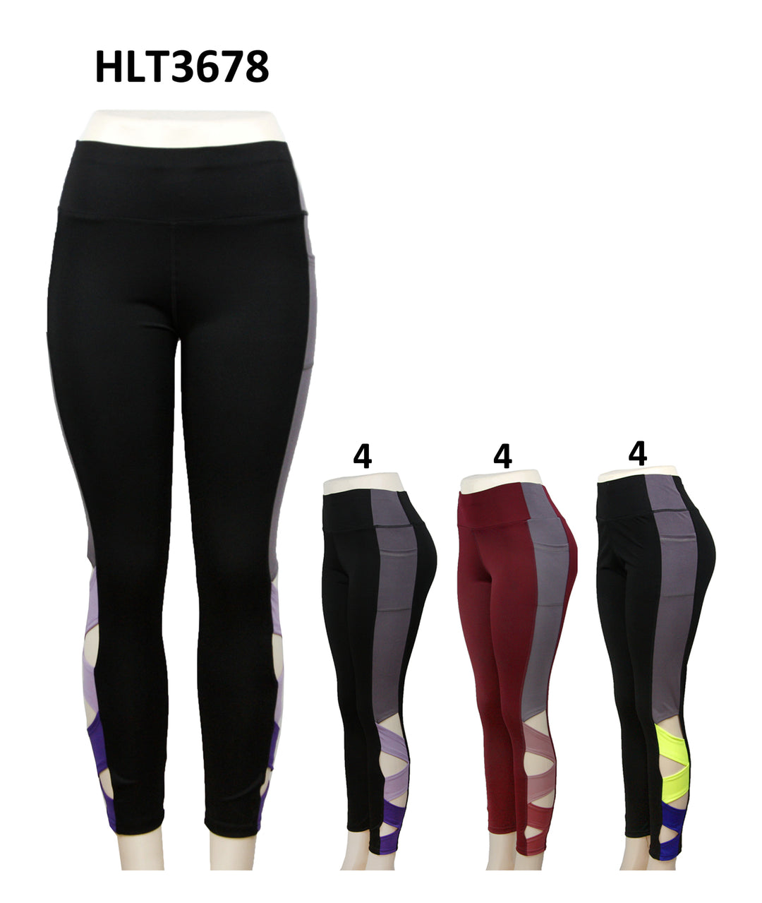 HLT3678 - One Dozen Active Wear Legging