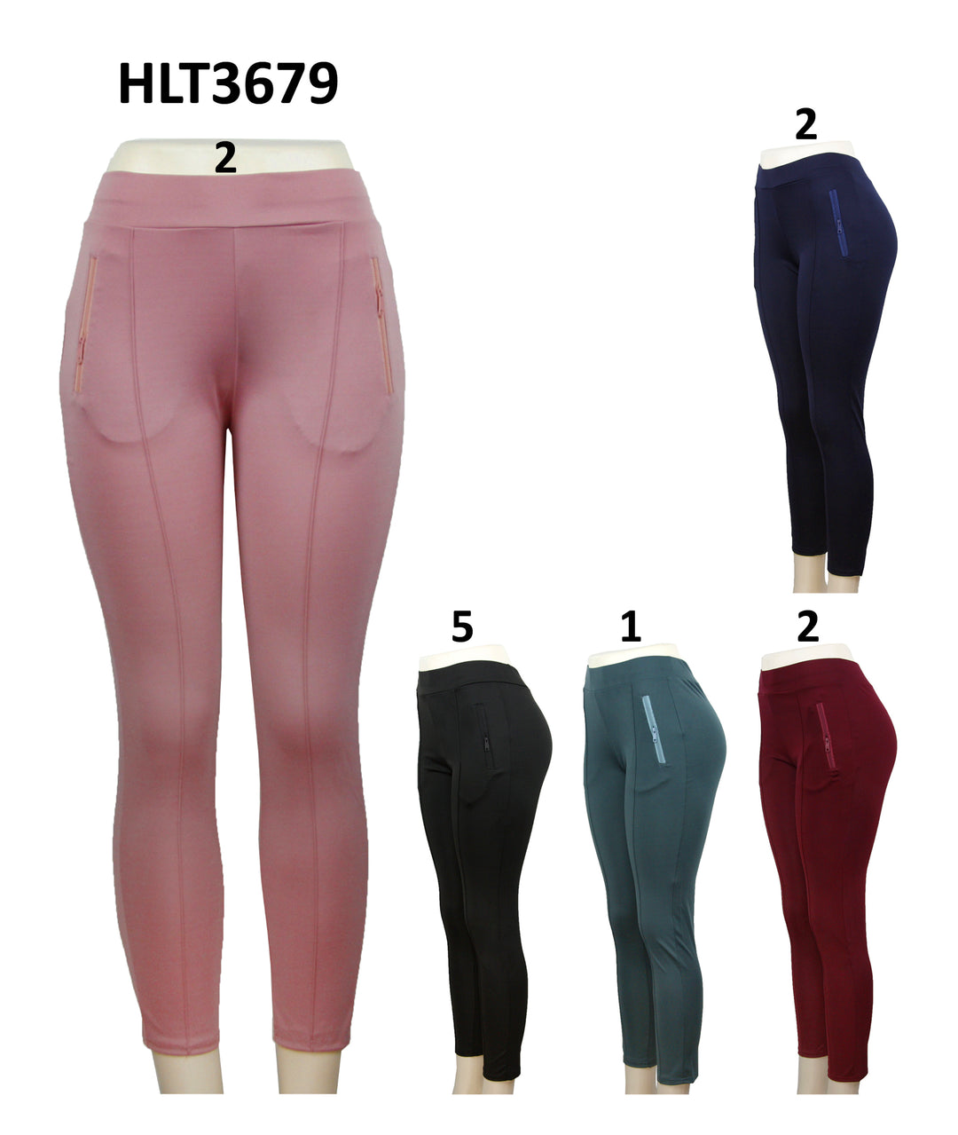 HLT3679 - One Dozen Active Wear Legging