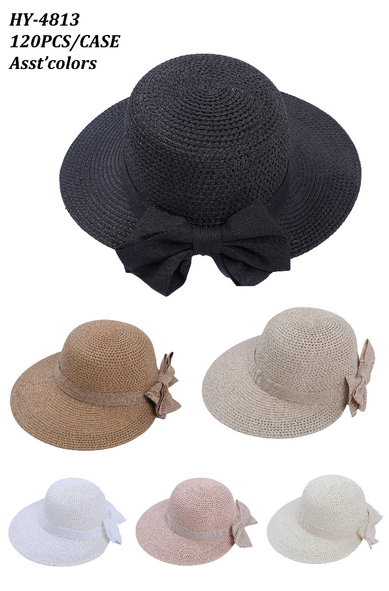 HY4813 - One Dozen Straw Sun Hats