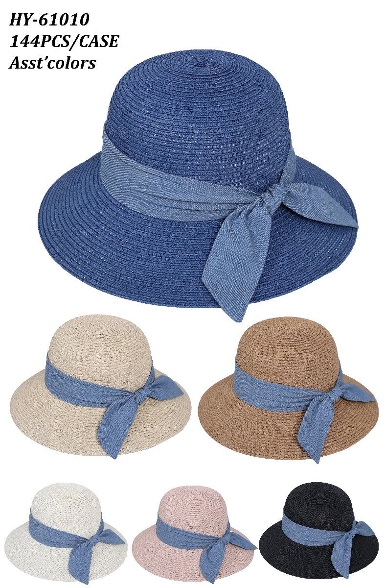 HY61010 - One Dozen Straw Sun Hats
