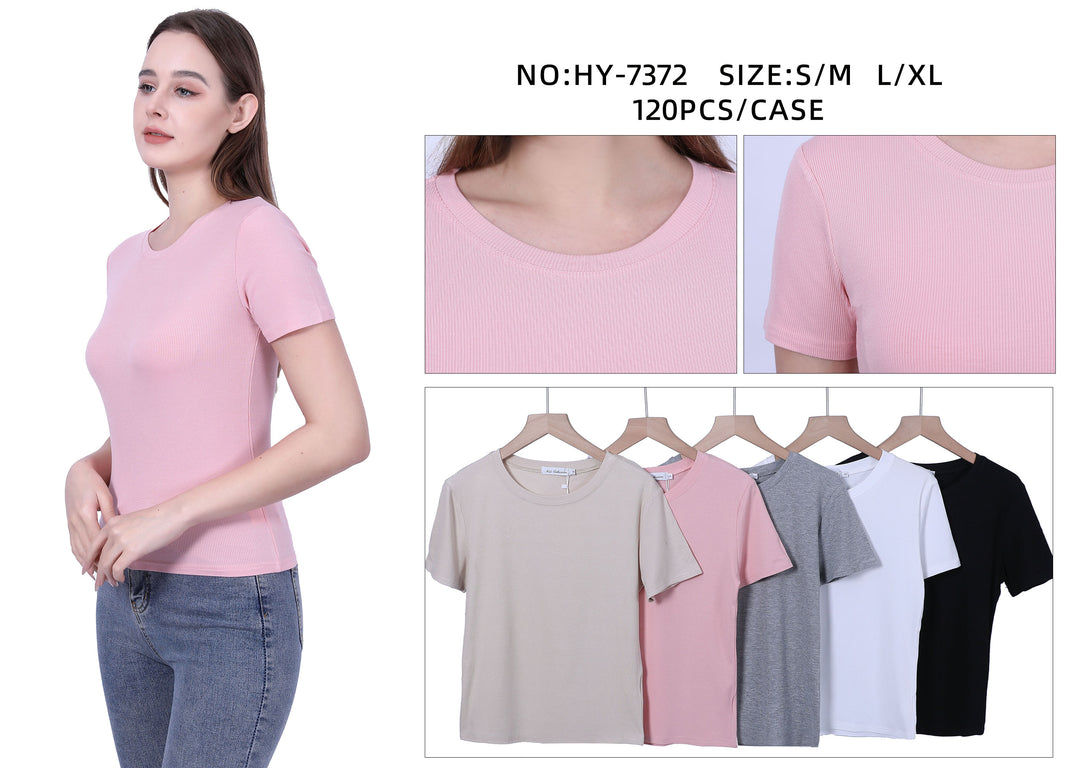 HY7372 - One Dozen Fashion T-Shirt Mix Colors &amp; Mix Sizes