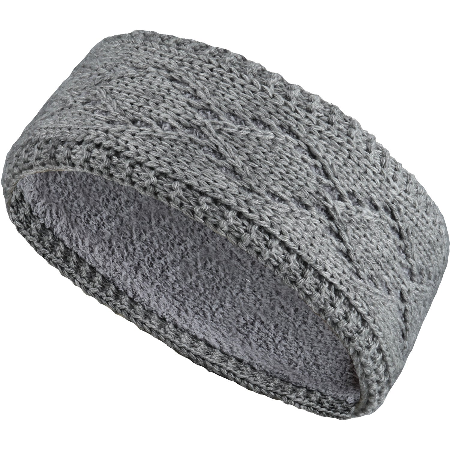 JB507C - One Dozen Knitted Chenille Lined Headband