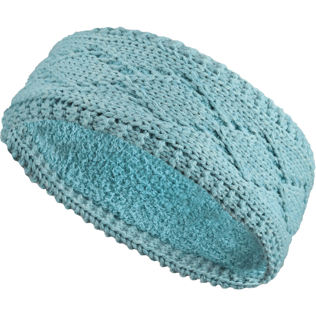 JB507C - One Dozen Knitted Chenille Lined Headband