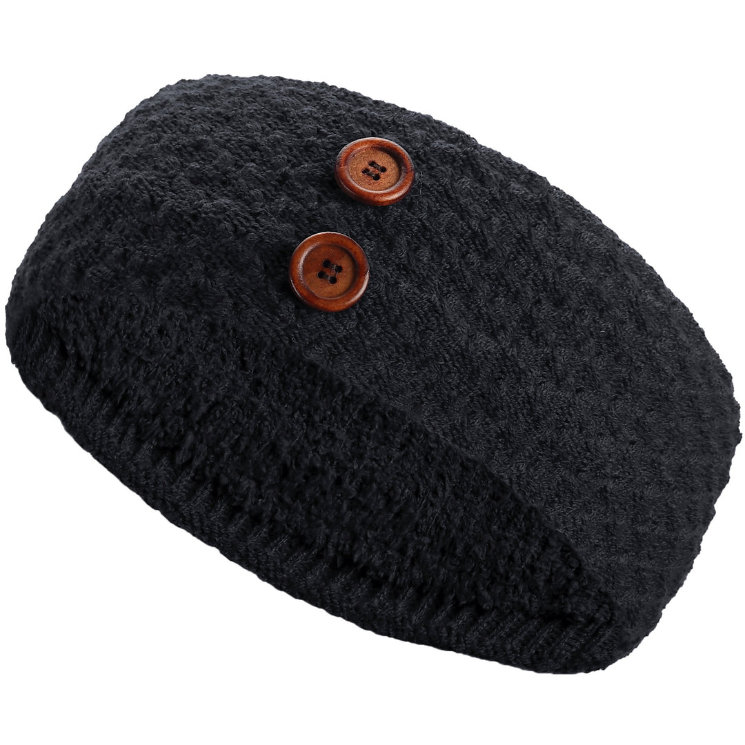 JB624 - One Dozen Knitted Fuzzy Lined Ear Warmer Headband