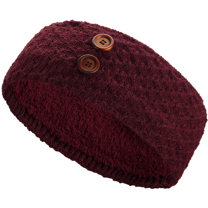 JB624 - One Dozen Knitted Fuzzy Lined Ear Warmer Headband