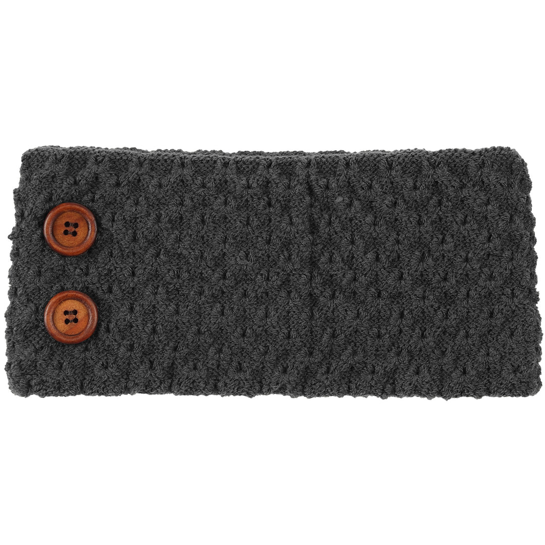 JB624 - One Dozen Knitted Fuzzy Lined Ear Warmer Headband