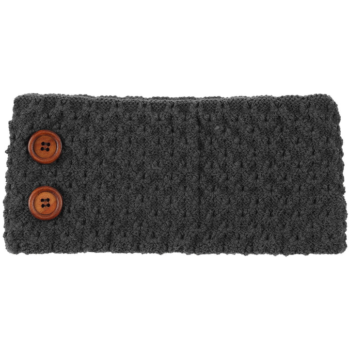 JB624 - One Dozen Knitted Fuzzy Lined Ear Warmer Headband