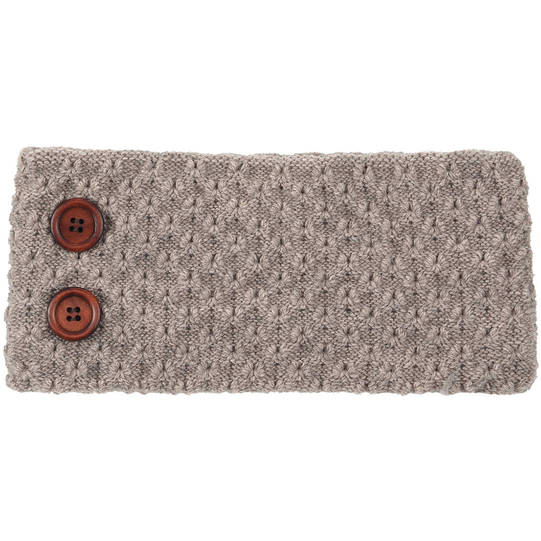 JB624 - One Dozen Knitted Fuzzy Lined Ear Warmer Headband