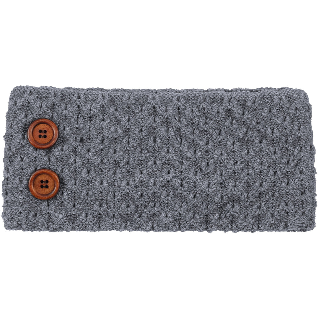JB624 - One Dozen Knitted Fuzzy Lined Ear Warmer Headband
