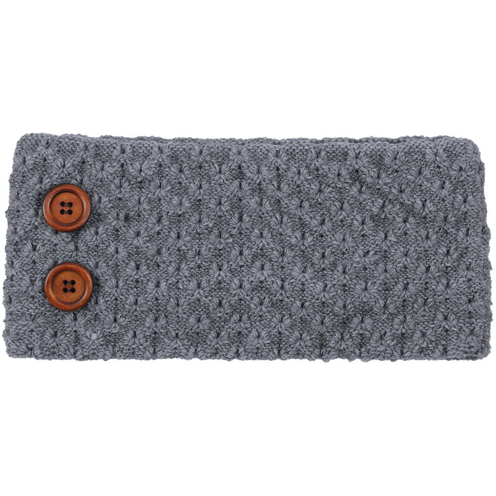 JB624 - One Dozen Knitted Fuzzy Lined Ear Warmer Headband