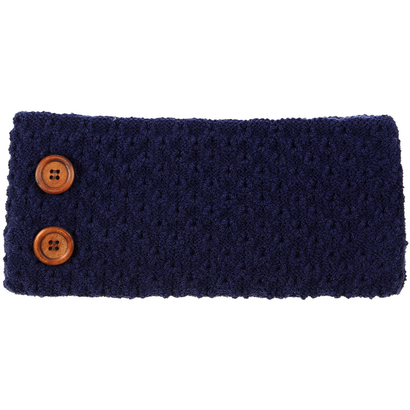 JB624 - One Dozen Knitted Fuzzy Lined Ear Warmer Headband