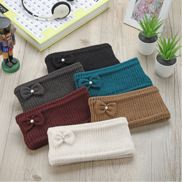 JB704 - One Dozen Knitted Fuzzy Lined Ear Warmer Headband
