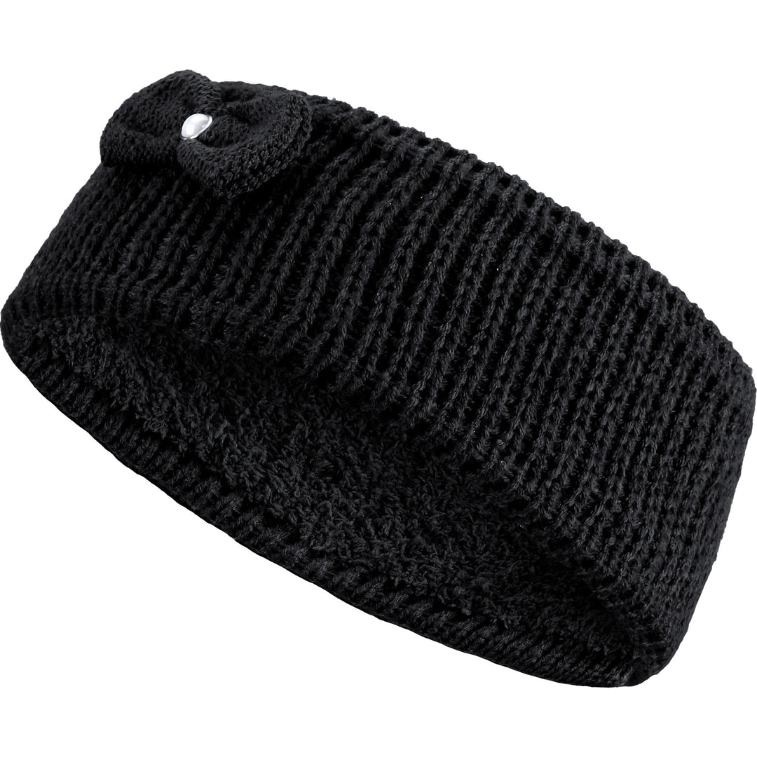 JB704 - One Dozen Knitted Fuzzy Lined Ear Warmer Headband