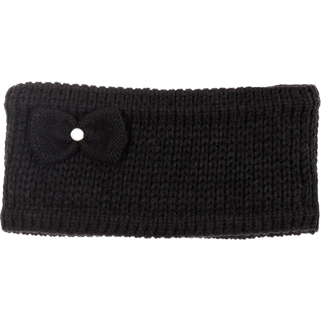 JB704 - One Dozen Knitted Fuzzy Lined Ear Warmer Headband