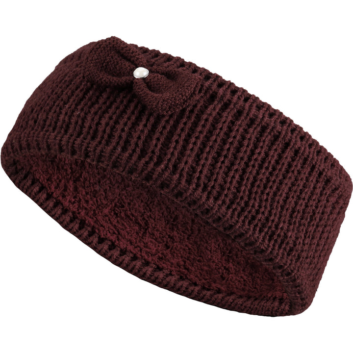 JB704 - One Dozen Knitted Fuzzy Lined Ear Warmer Headband