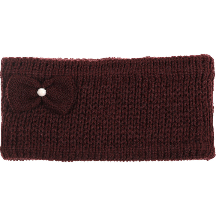 JB704 - One Dozen Knitted Fuzzy Lined Ear Warmer Headband