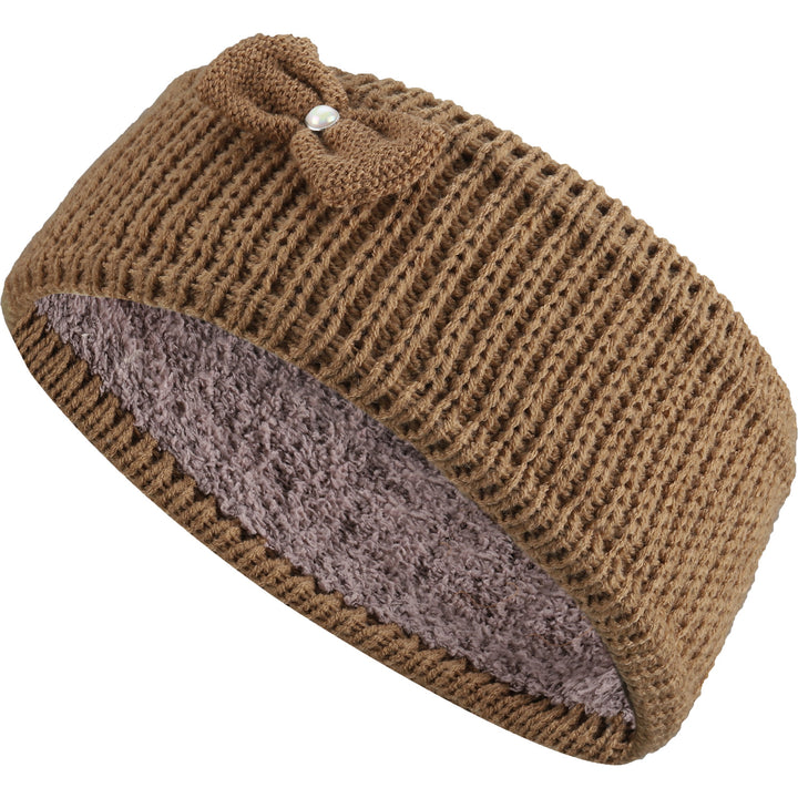 JB704 - One Dozen Knitted Fuzzy Lined Ear Warmer Headband