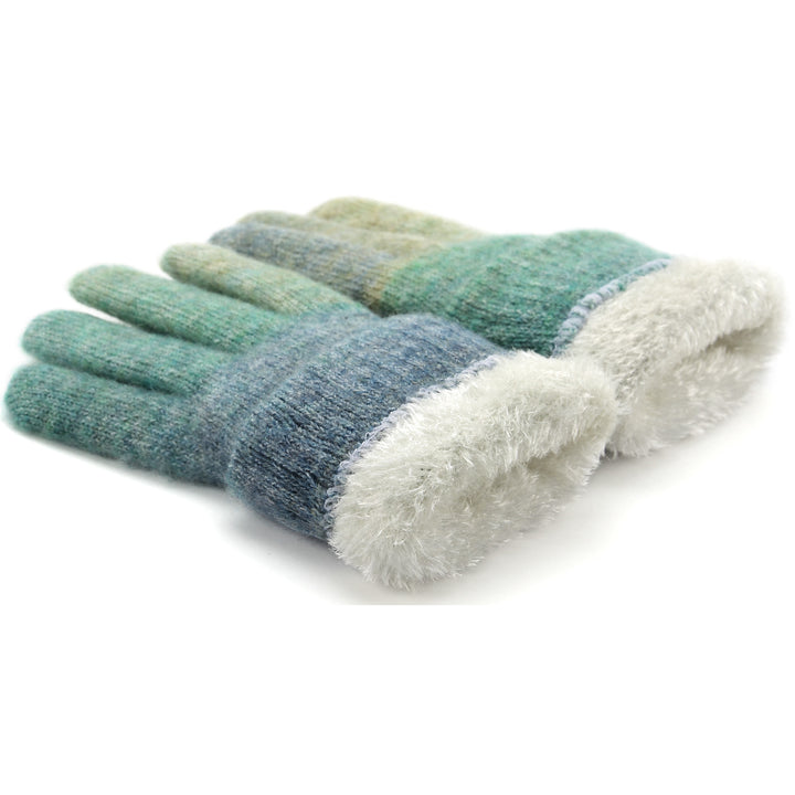 JG742- One Dozen Ladies  Double Layer Fur Lining Knit Glove