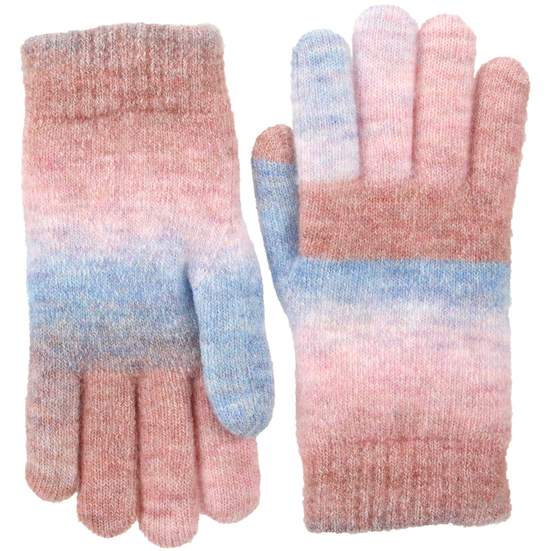 JG742- One Dozen Ladies  Double Layer Fur Lining Knit Glove