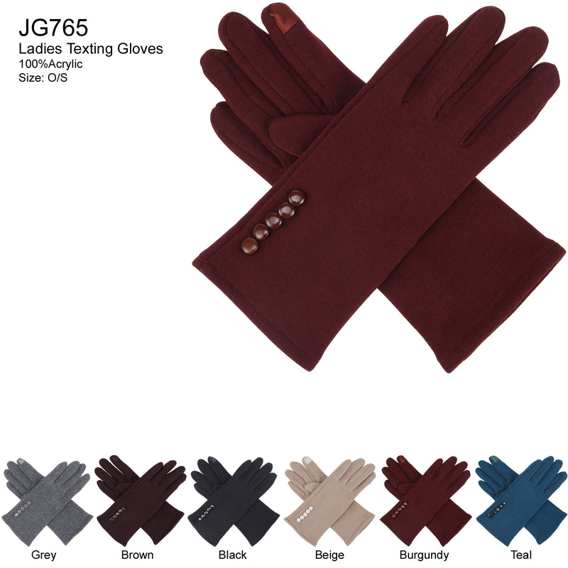 JG765 - One Dozen Fleece Texting Gloves