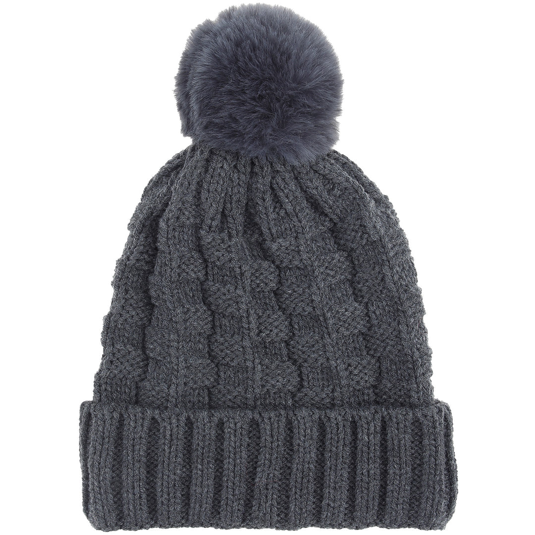 JH664 - One Dozen Knit Hat with PomPom