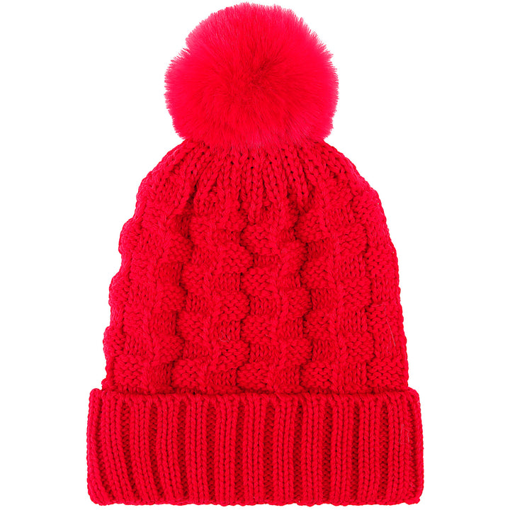 JH664 - One Dozen Knit Hat with PomPom