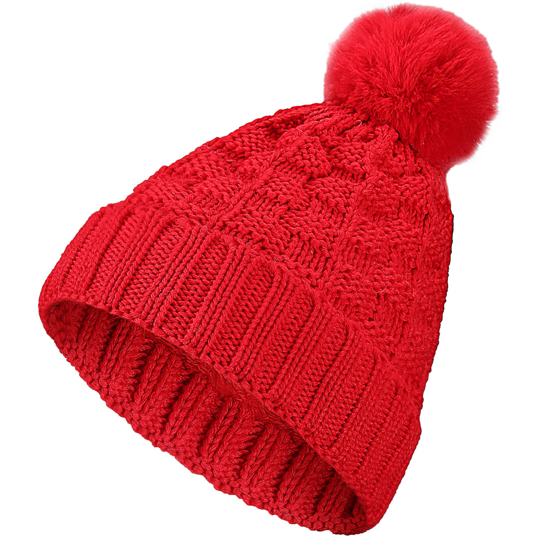 JH664 - One Dozen Knit Hat with PomPom