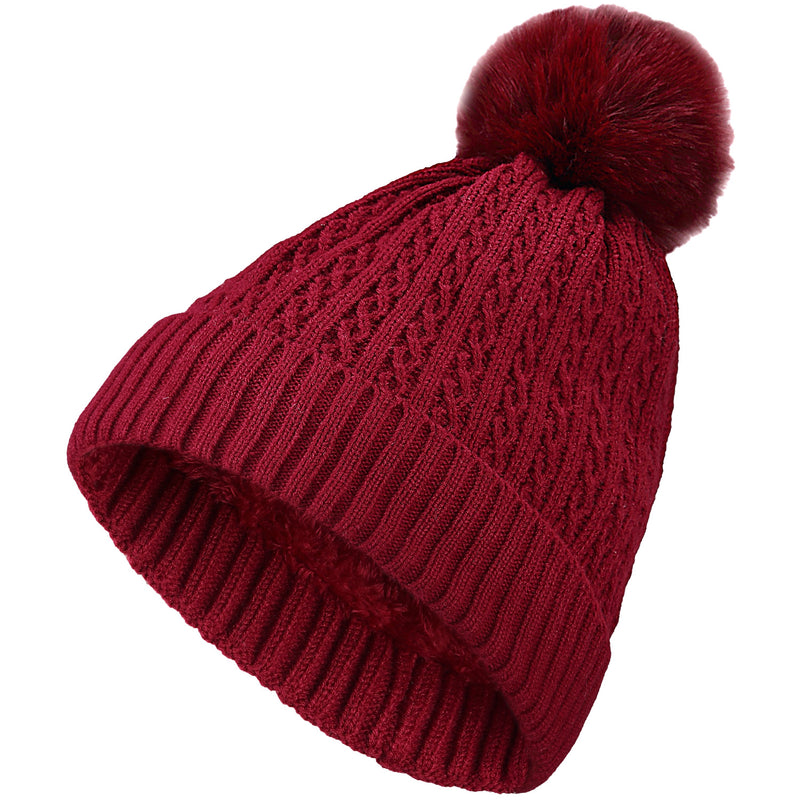 JH666 - One Dozen Knit Hat with PomPom