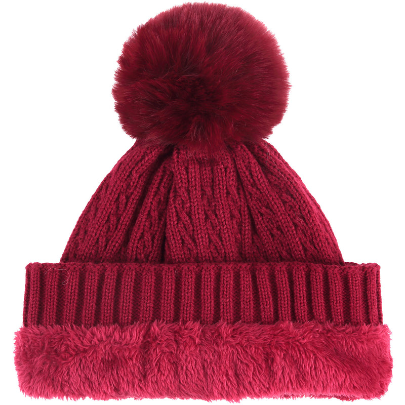 JH666 - One Dozen Knit Hat with PomPom