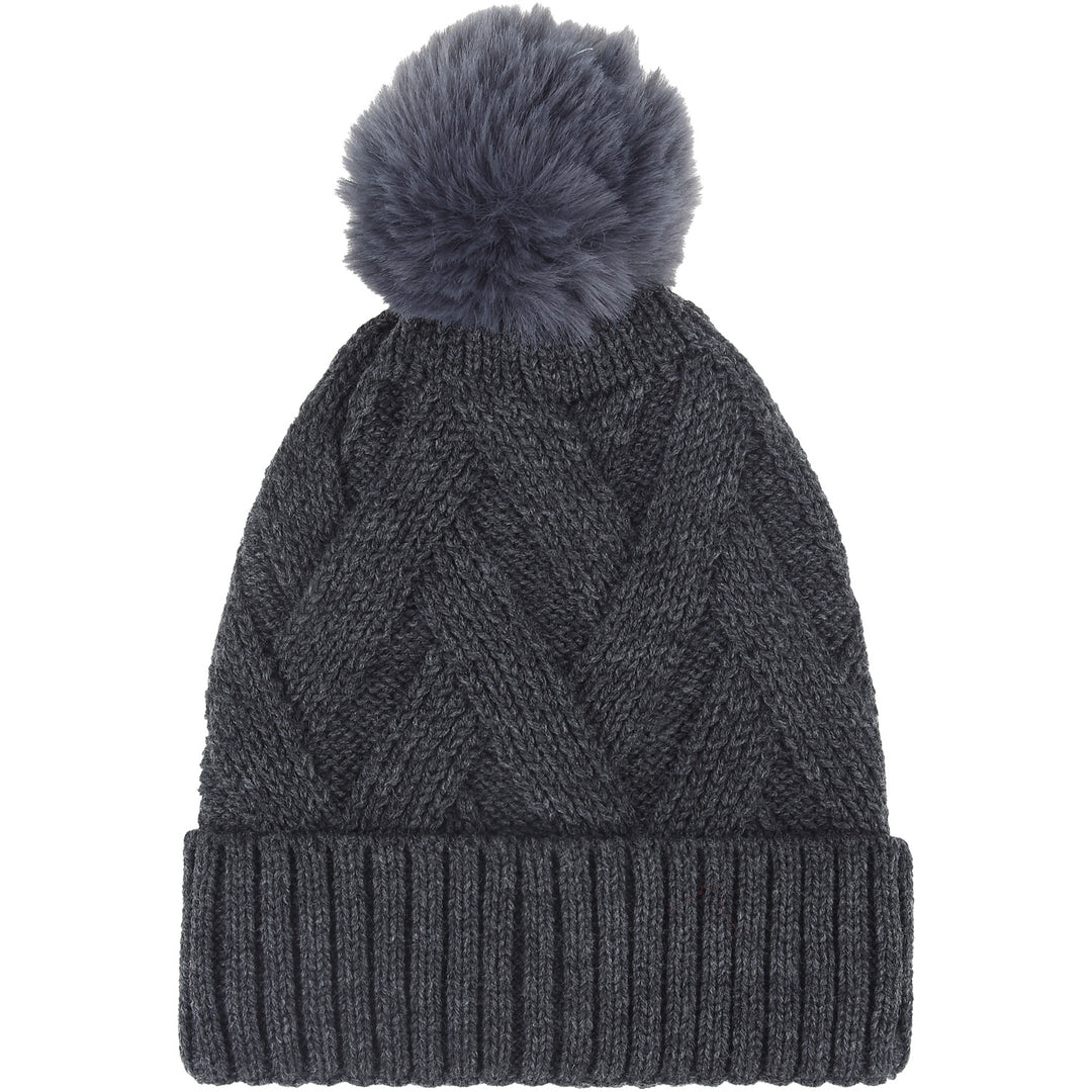 JH667 - One Dozen Knit Hat with PomPom