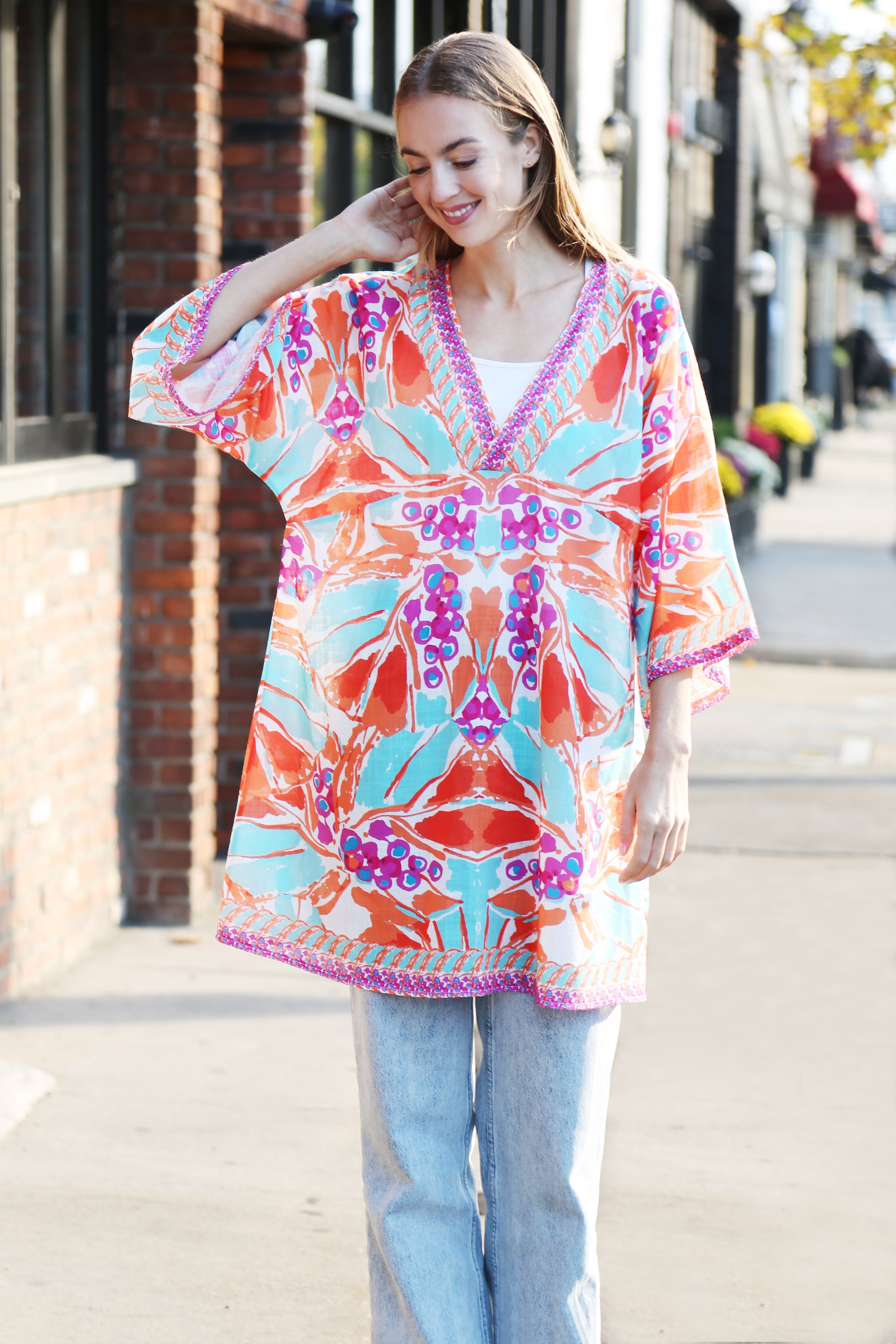 JP5102 - ONE Piece Floral COLOR LONG COVER-UP Dress