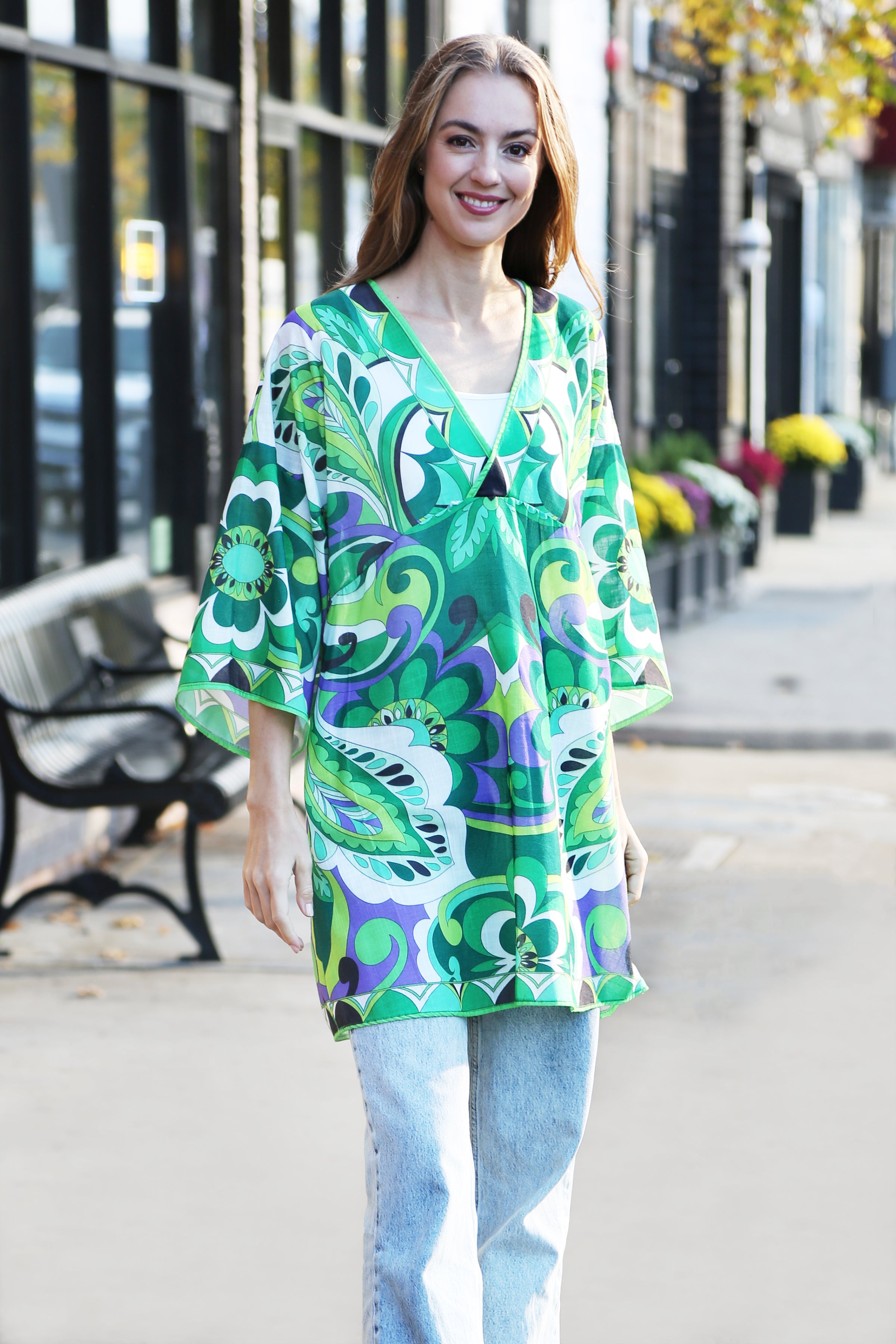 JP5104 - ONE Piece Floral COLOR LONG COVER-UP Dress