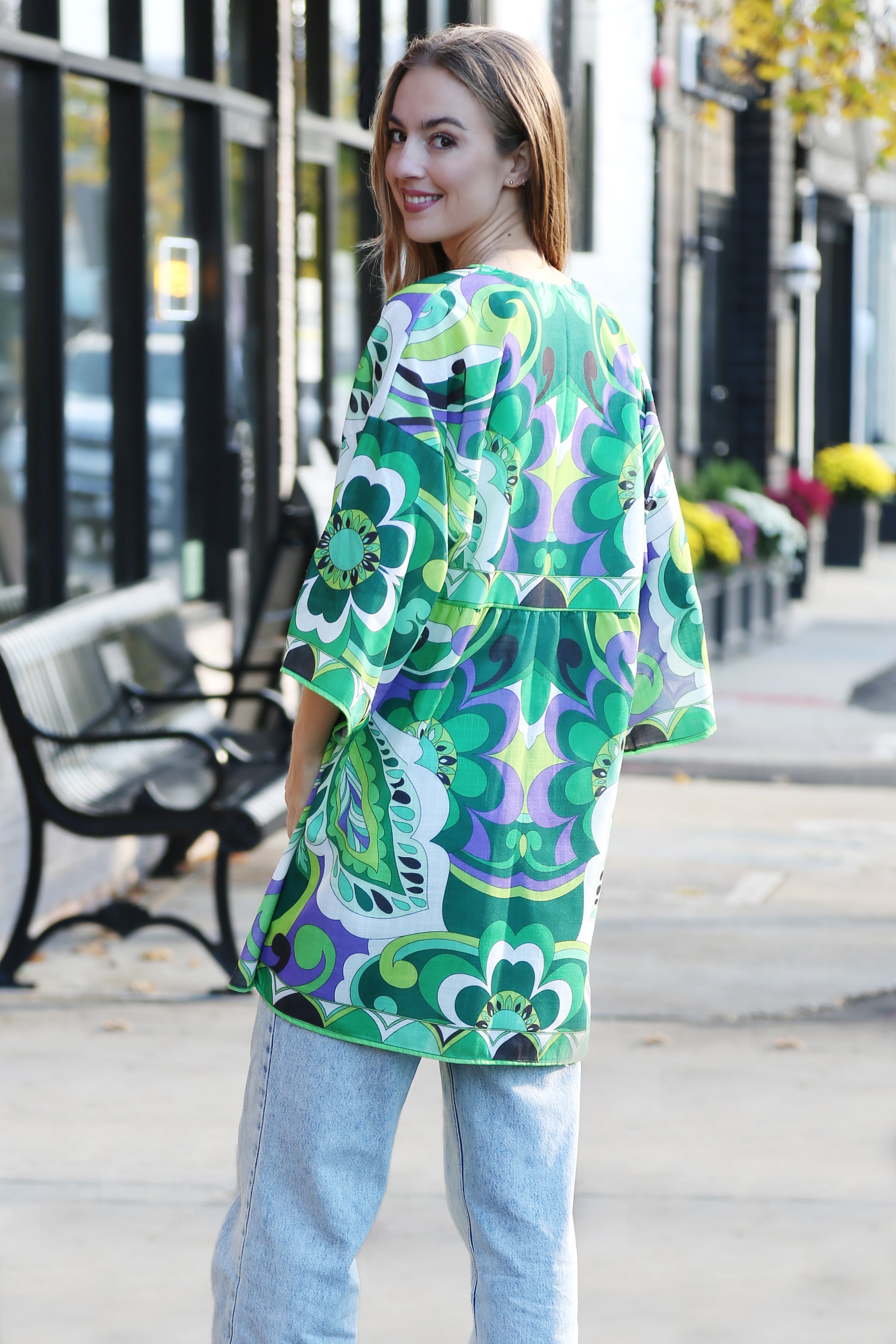 JP5104 - ONE Piece Floral COLOR LONG COVER-UP Dress